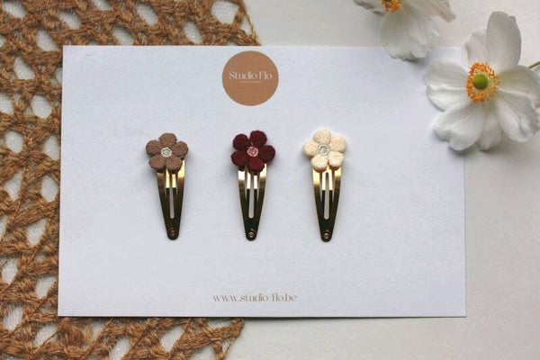 Autumn Flowers - Klikklakspeldjes set