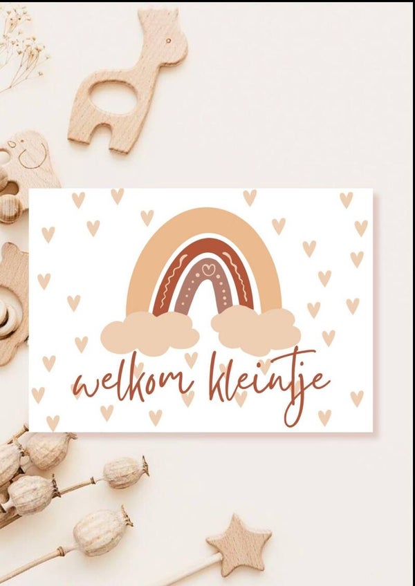 Wenskaart - Welkom kleintje