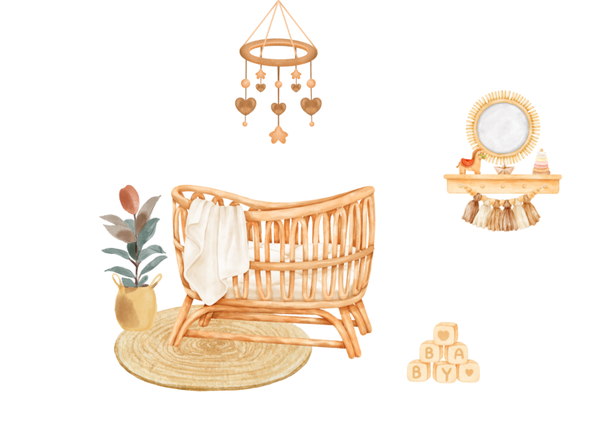 Mini Kaartje"Baby room"