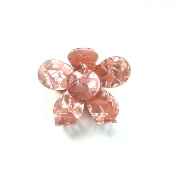 Haarclip Bloem Roze Large