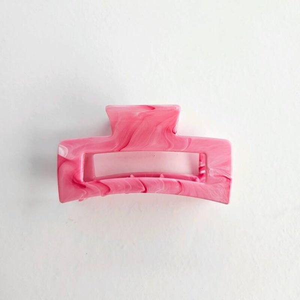 Haarclip Marmer Roze