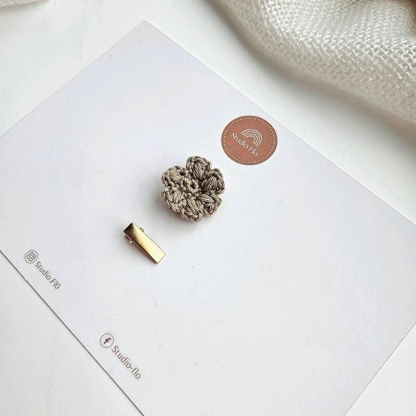 FLORA+Alligatorclip 2cm Goud/zilver