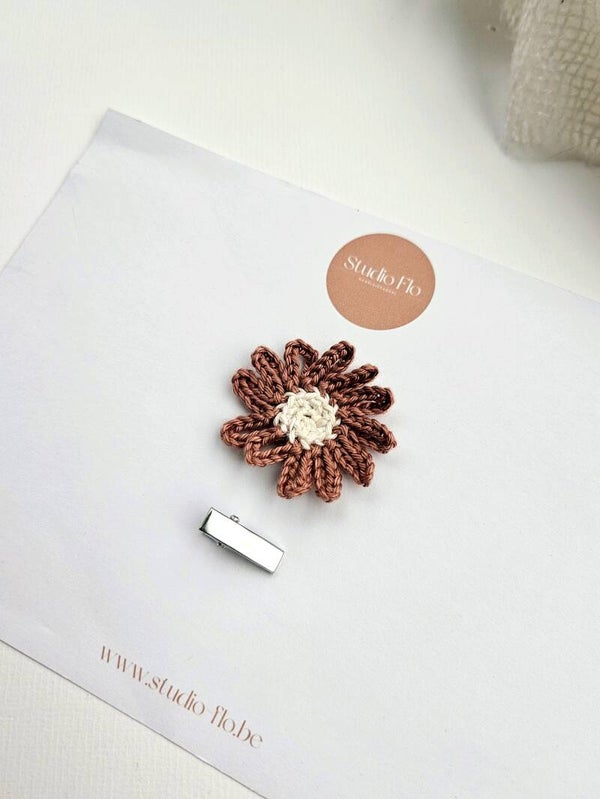 JENNIE + alligatorclip zilver/goud  2 cm