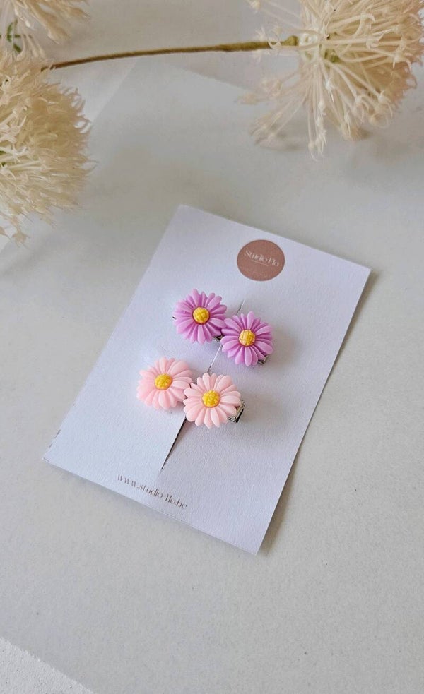 Setje Zomermargrietjes Lichtroze/Lila