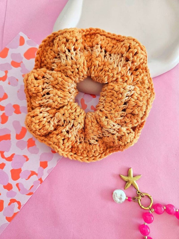Scrunchie Oranje/Peach
