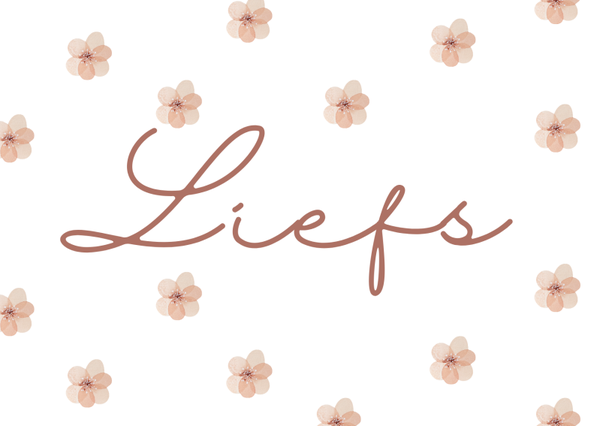 Wenskaart "Liefs"