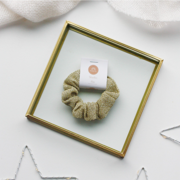 Scrunchie Glitter Light Gold