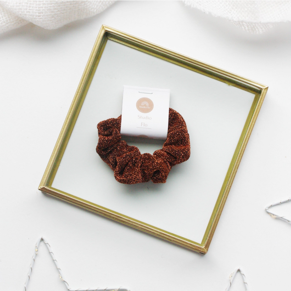 Scrunchie Glitter Koper