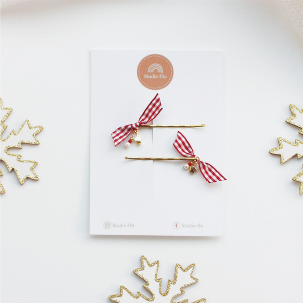 Set Schuifspeldjes Rood/wit