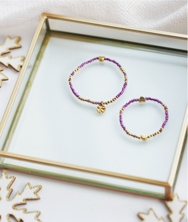 Twinning Armbandsetje Paars/goud