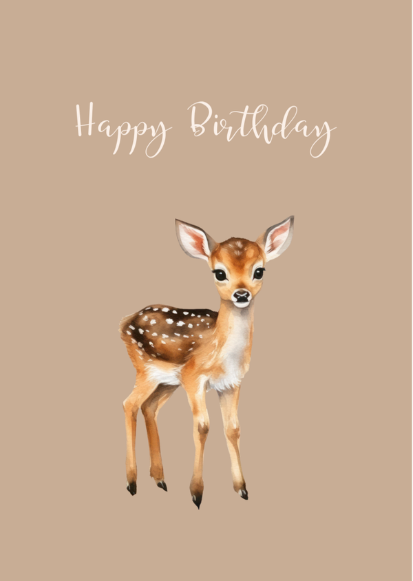 Mini Kaartje"Happy Birthday"