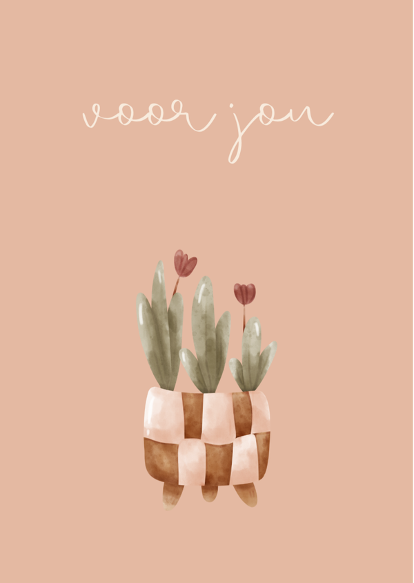 Wenskaart"Voor jou"