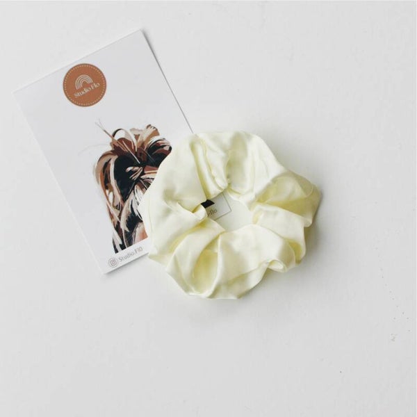 Scrunchie Minthe Wit