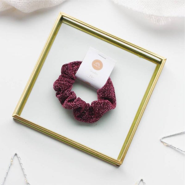 Scrunchie Glitter Berry