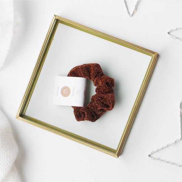 Scrunchie Glitter Koper