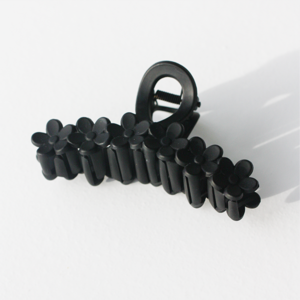 Haarclip Bloemen zwart