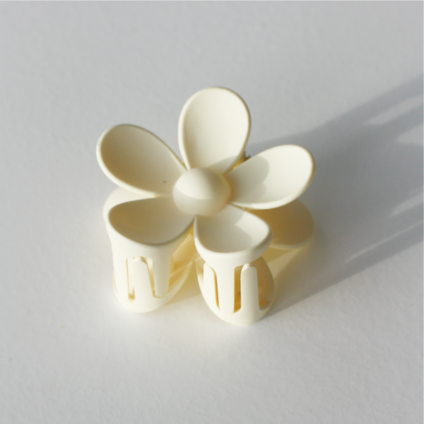 Haarclip Bloem White