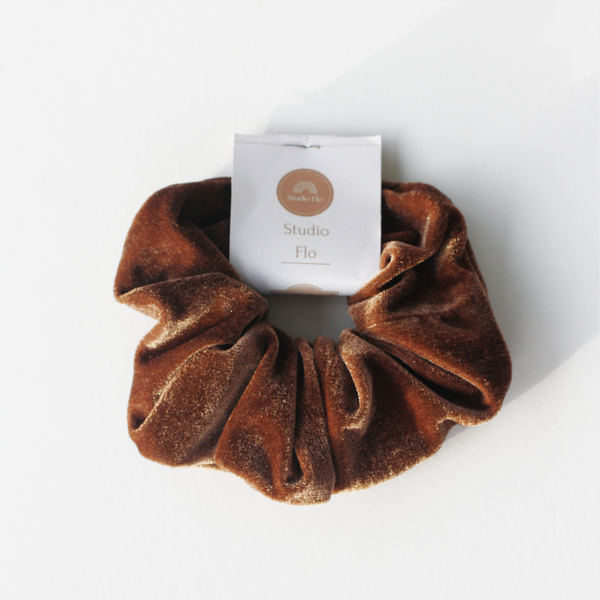 Scrunchie Velvet Bruin