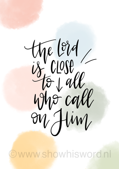 Poster 'The Lord is close'