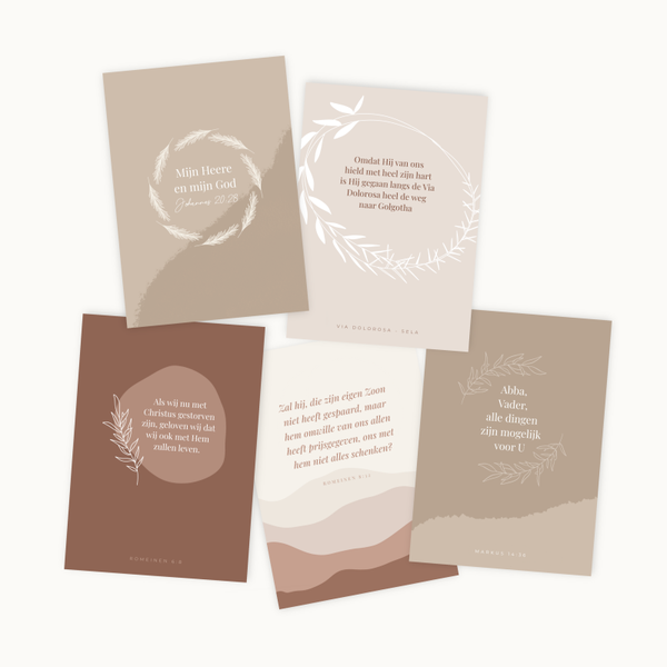 Mini-posterset 'Via Dolorosa' (set van 5)