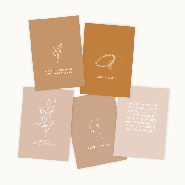 Mini-posterset 'Joyful' (set van 5)