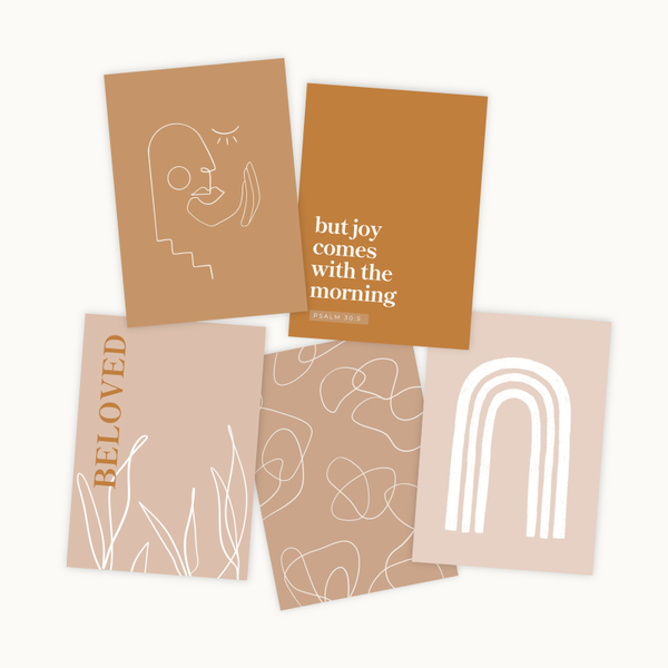 Posterset 'Minimalistic' (set van 5)