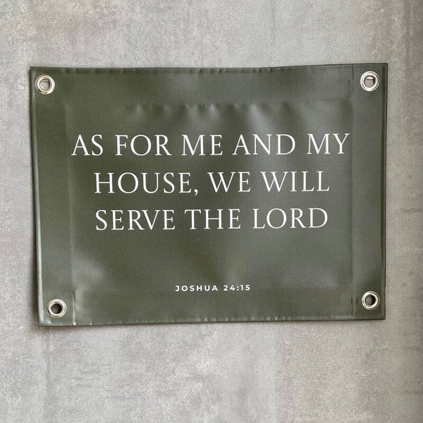 TuinPoster 'Serve the Lord'