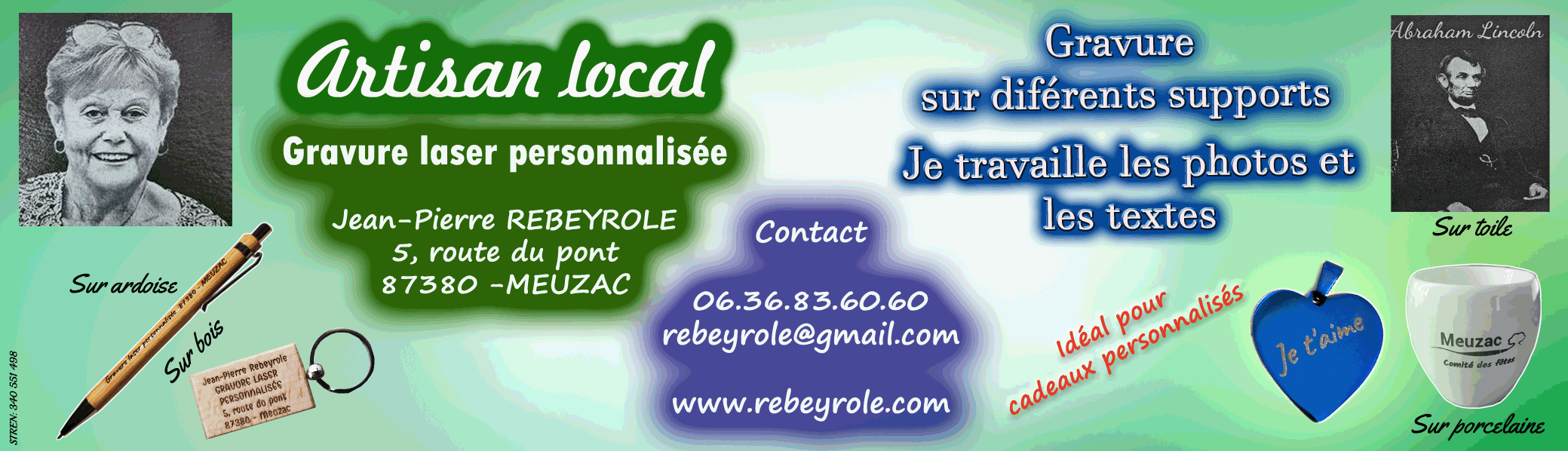 Gravure laser personnalisée