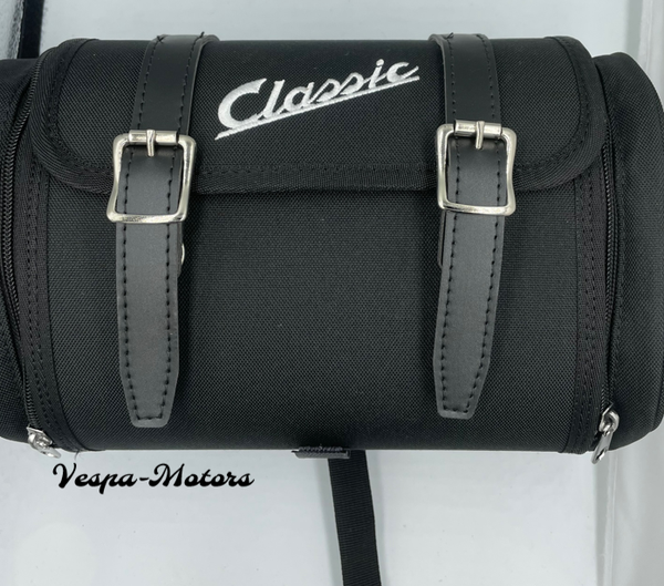 Tasche Vespa Classic Gepäckträger Soziushaltebügel Heck 70´s Schwarz