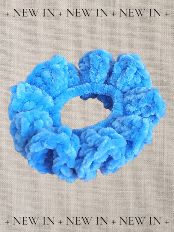 Scrunchie blauw
