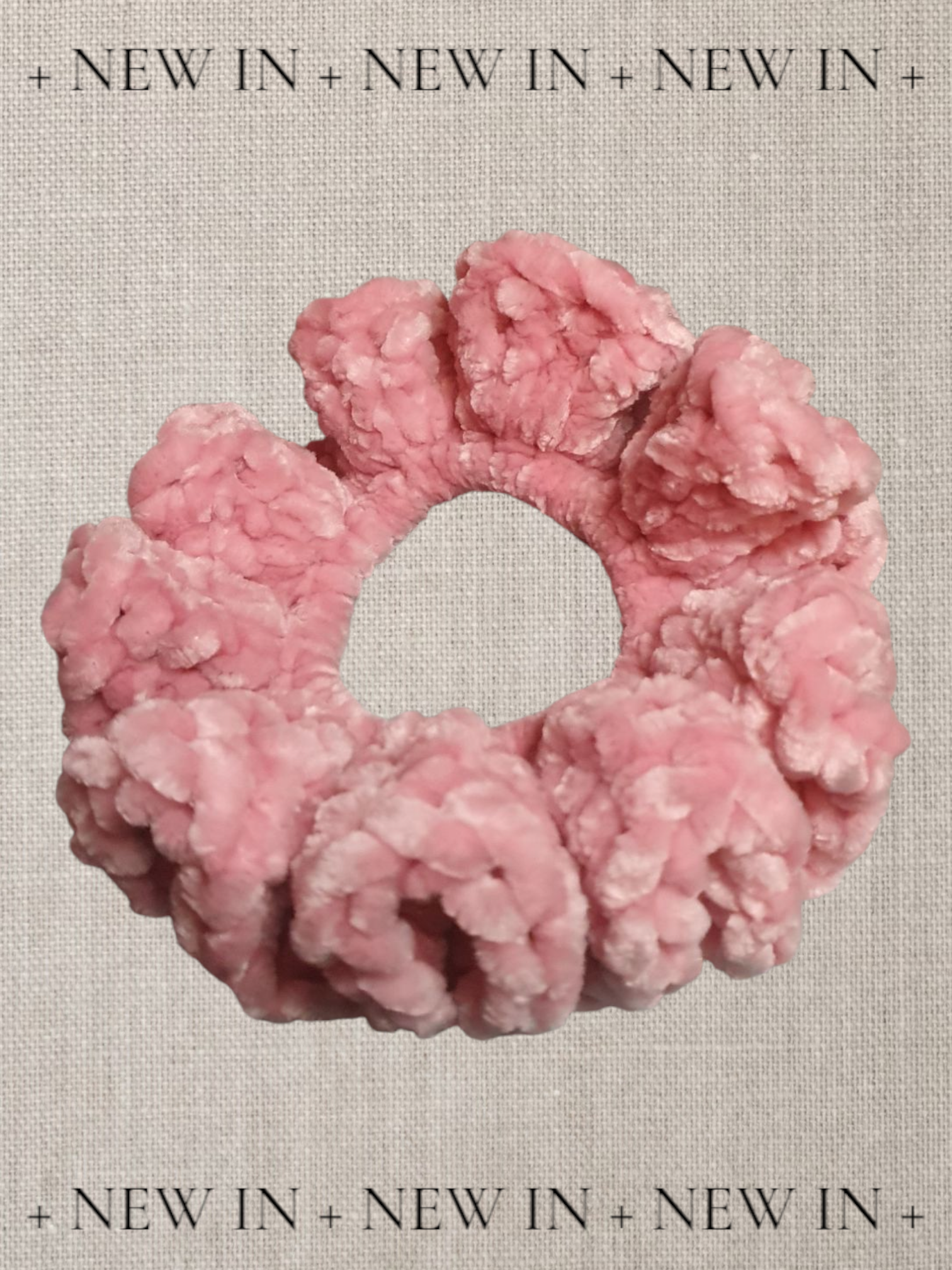Scrunchie licht roze