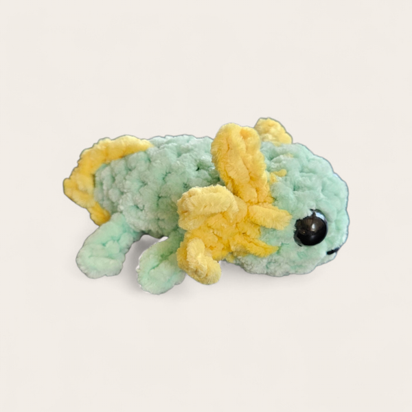 Sleutelhanger Axolotl (Groen-Geel)