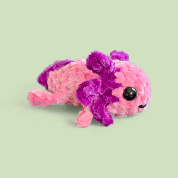 Sleutelhanger Axolotl (Roze-Paars)