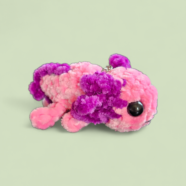 Sleutelhanger Axolotl (Roze-Paars)