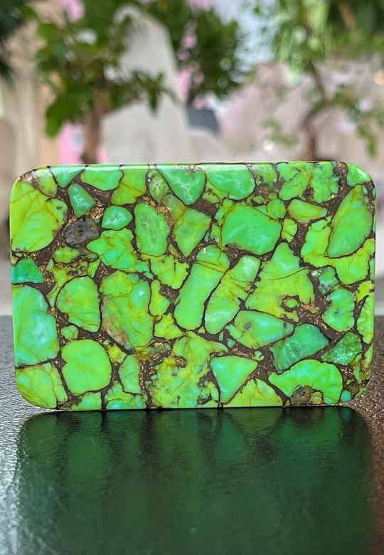 Groen Rode Edelsteen Grote Edelstenen Cabochon - Jalla Stones te Rotterdam