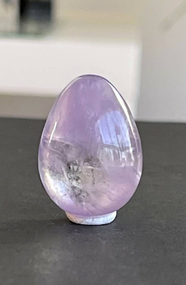 Amethist ei, heel klein 2,8cm