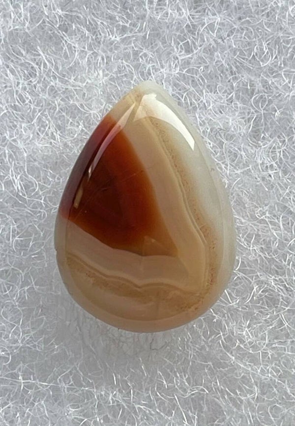 Botswana Agaat edelsteen cabochon druppel, klein