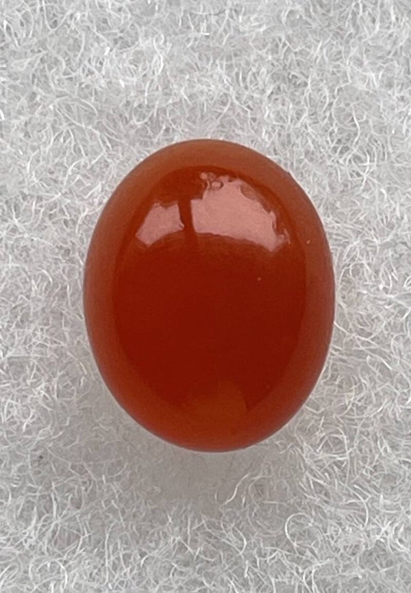 Carneool edelsteen cabochon ovaal, klein