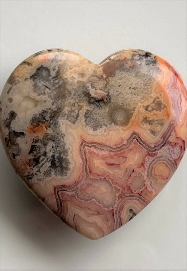 Crazy Lace Agaat hart, klein