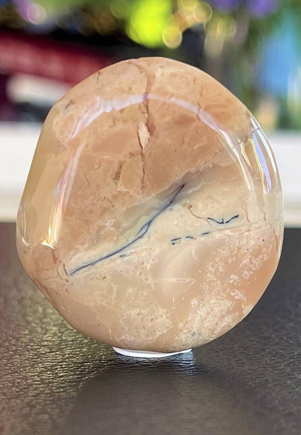 Dendriet Opaal knuffelsteen plat