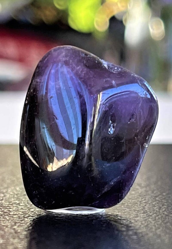 Amethist trommelsteen uit Uruquay