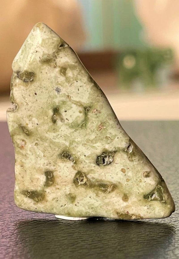 Frogskin Jaspis trommelsteen, plat