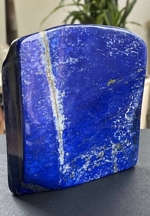 Lapis Lazuli met Pyriet gepolijst stuk, groot