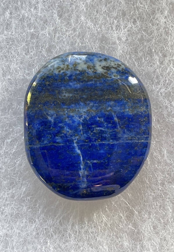 Lapis Lazuli met Pyriet knuffelsteen plat