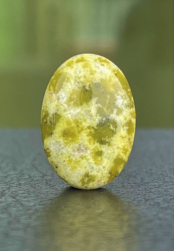 Lizardiet edelsteen cabochon ovaal, medium