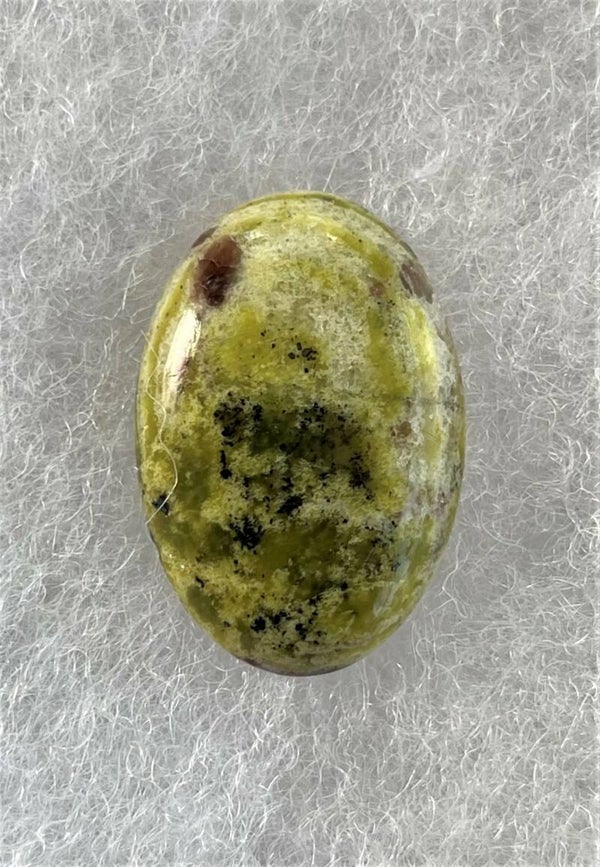 Lizardiet edelsteen cabochon ovaal, medium