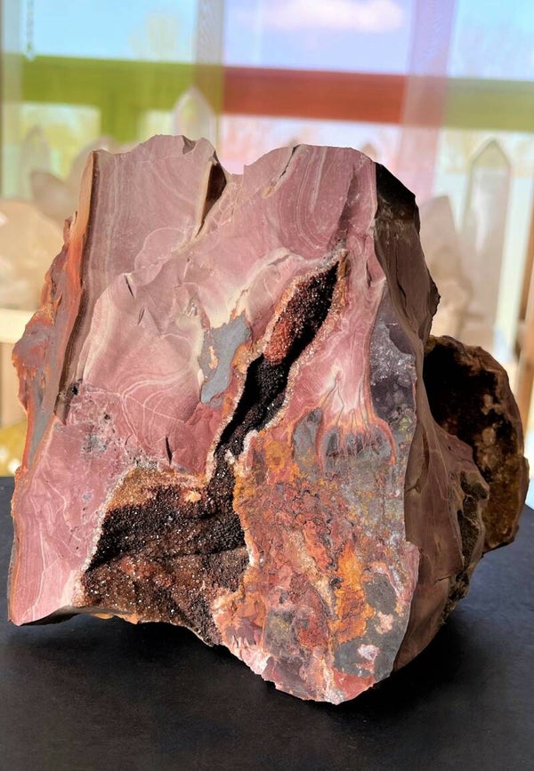 Mookaiet met kristal ruw, groot