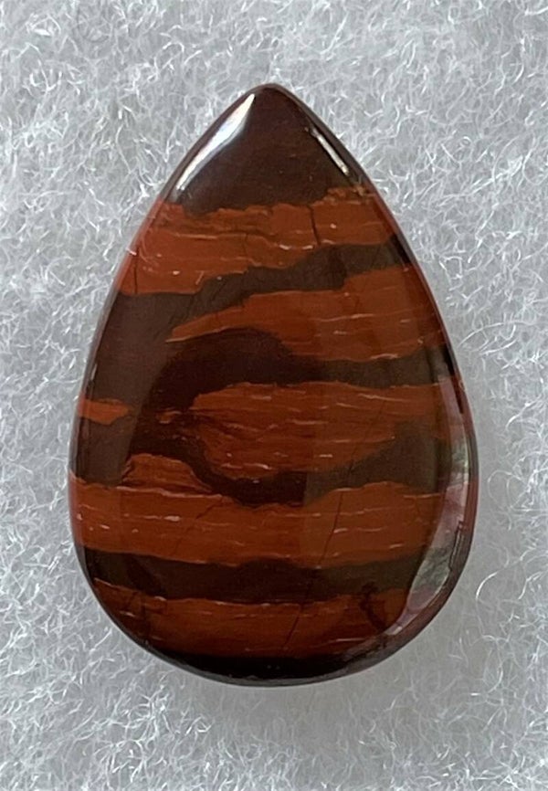Jaspis Rood edelsteen cabochon druppel, medium