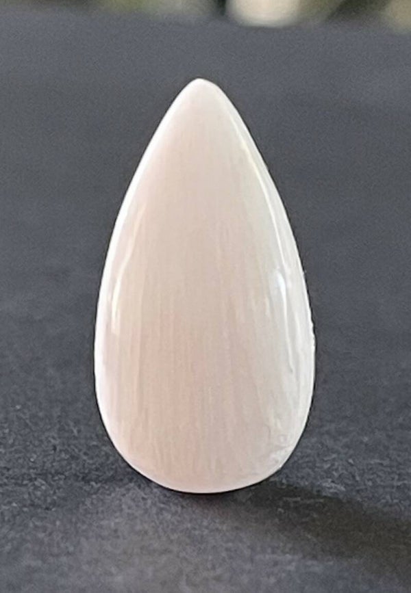 Scoleciet edelsteen cabochon druppel klein
