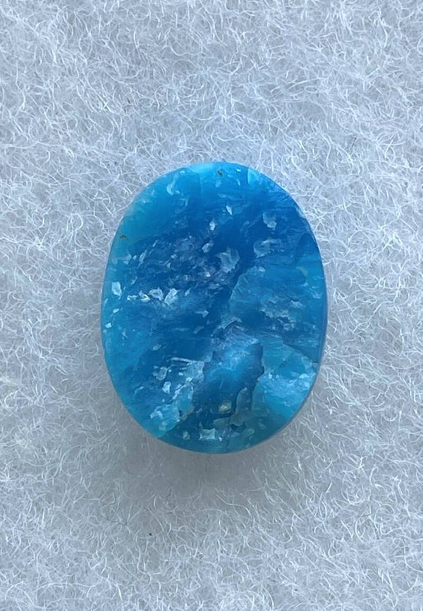 Smithsoniet edelsteen met ruwe bovenkant ovaal, medium